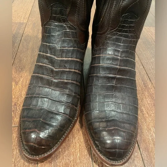 Tecovas Dillon Cowboy Boot - Mahogany Caiman